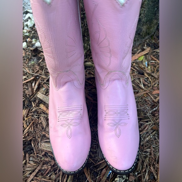 Pink leather Masterson Boot company boots - Picture 4 of 8